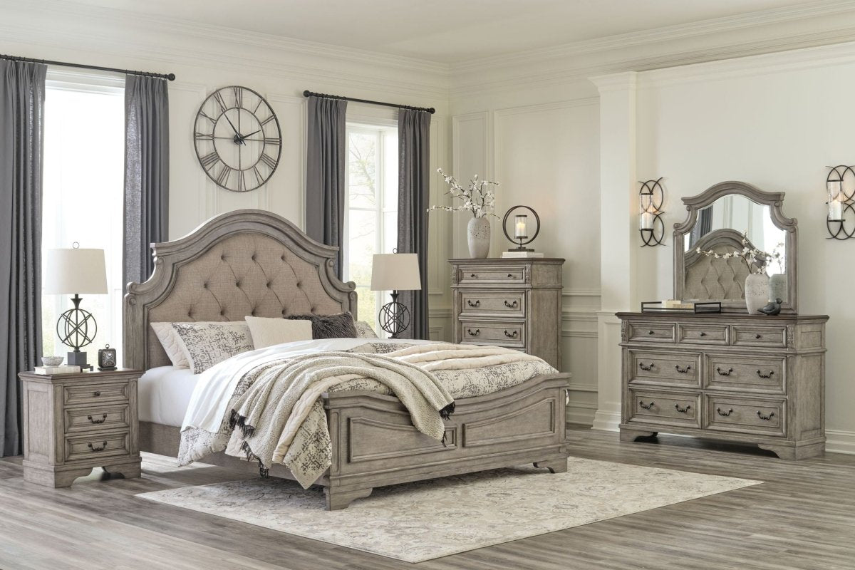 Lodenbay - Dresser, Mirror - Antique Gray Dresser & Mirror by Signature Design by Ashley® - Walls Furniture & Mattress