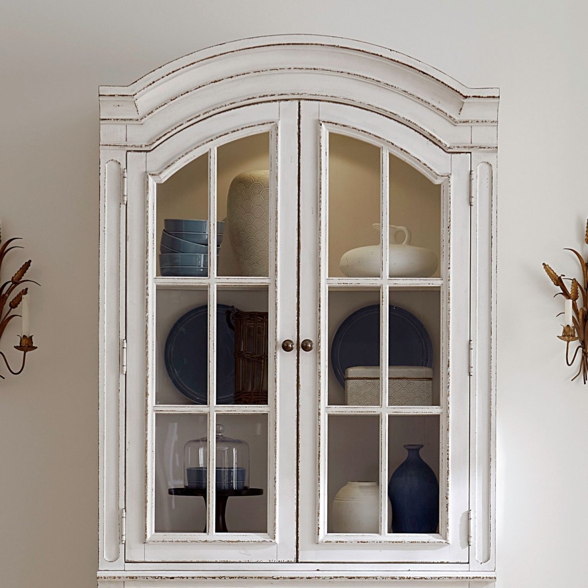 Magnolia Manor - Bunching Display Cabinet Top - White Cabinet Tops by Liberty Furniture - Walls Furniture & Mattress