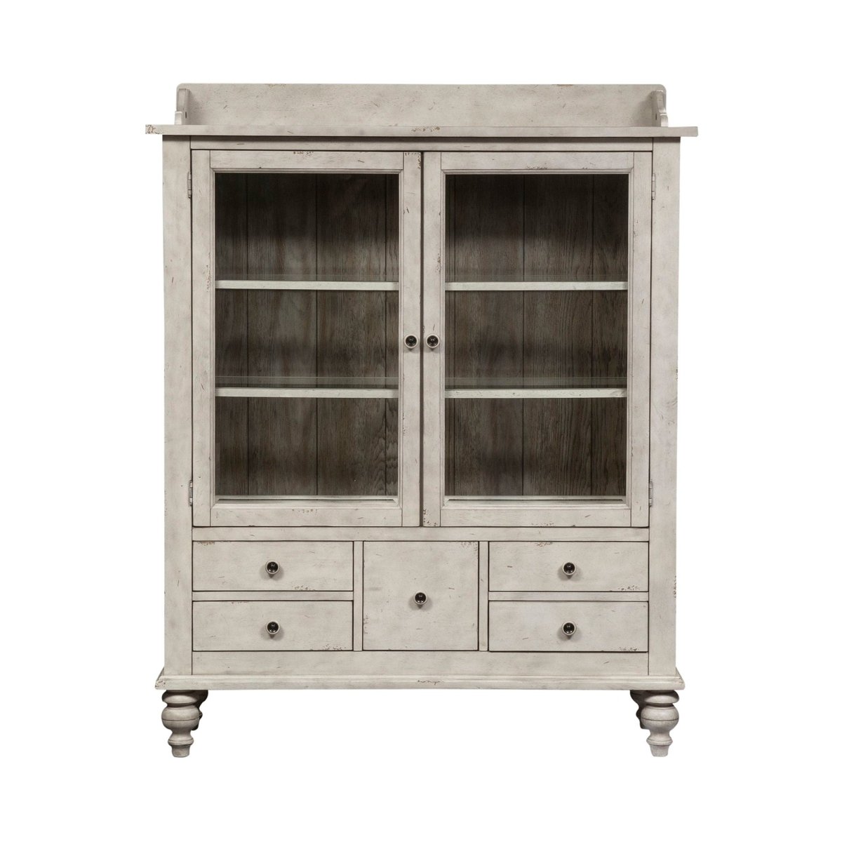 Whitney - Display Cabinet - White Hutches by Liberty Furniture - Walls Furniture & Mattress