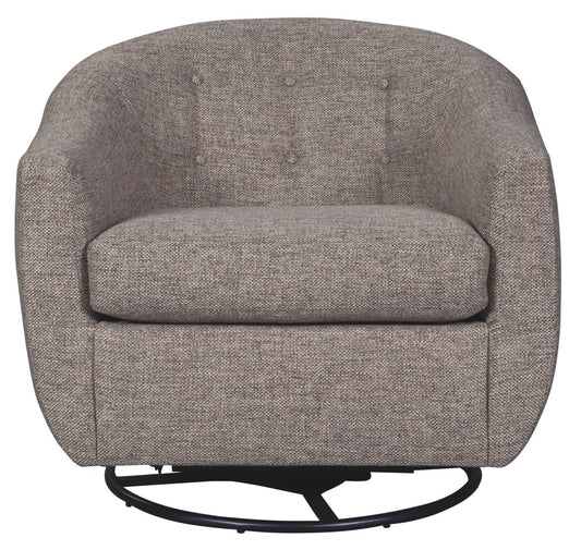 Upshur - Swivel Glider Accent Chair - Taupe Swivel Glider Chairs by Signature Design by Ashley® - Walls Furniture & Mattress