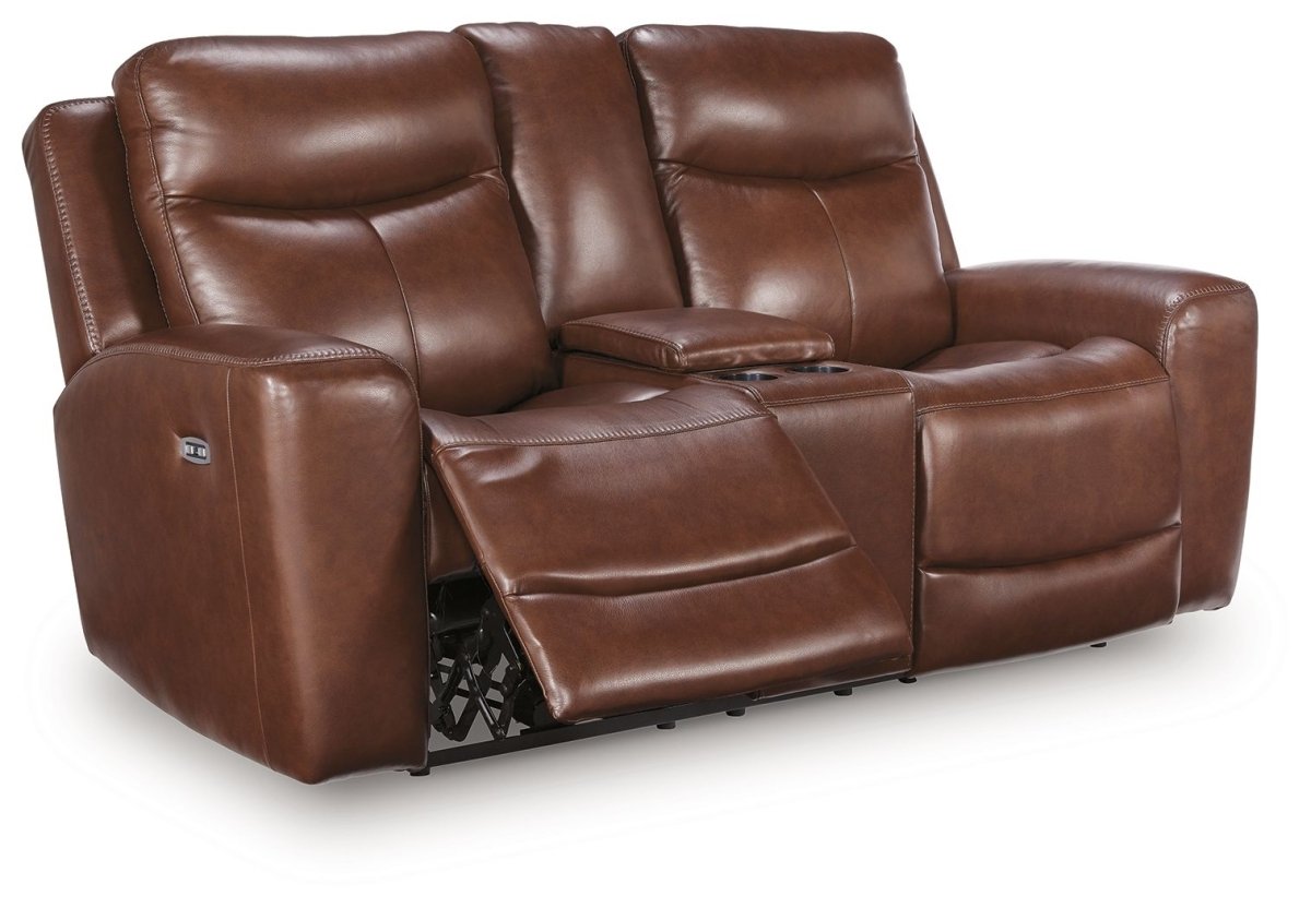 Next Move - Power Reclining Loveseat With Console / Adjustable Headrest Reclining Loveseats by Signature Design by Ashley® - Walls Furniture & Mattress