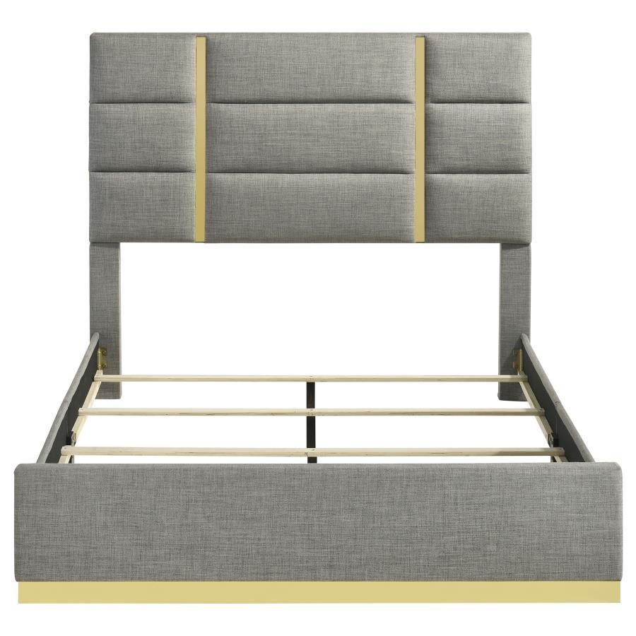 Ines - Fabric Upholstered Panel Bed Upholstered Beds by Coaster Fine Furniture - Walls Furniture & Mattress