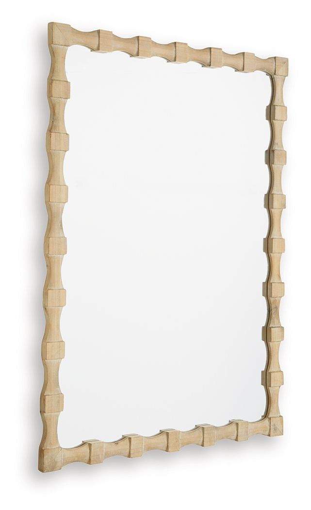 Acelmore - Light Brown - Accent Mirror Accent Mirrors by Signature Design by Ashley® - Walls Furniture & Mattress