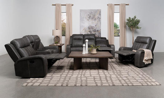 Raelynn - Upholstered Reclining Sofa Set Reclining Sofas & Loveseats by Coaster Fine Furniture - Walls Furniture & Mattress