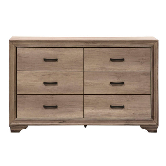 Sun Valley - 6 Drawer Dresser - Light Brown Dressers by Liberty Furniture - Walls Furniture & Mattress