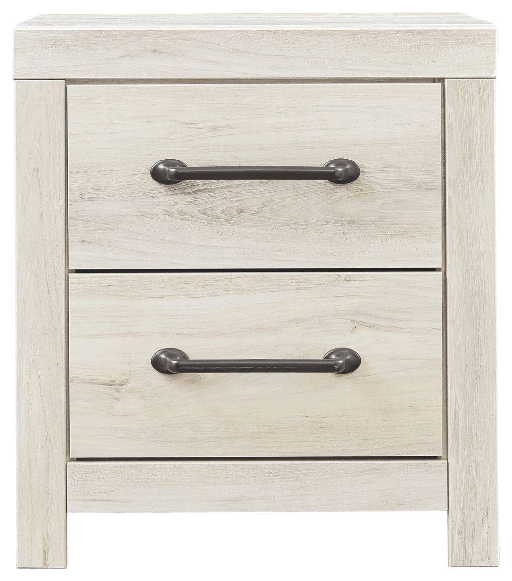 Cambeck - Two Drawer Night Stand - Whitewash Accent Nightstands by Signature Design by Ashley® - Walls Furniture & Mattress