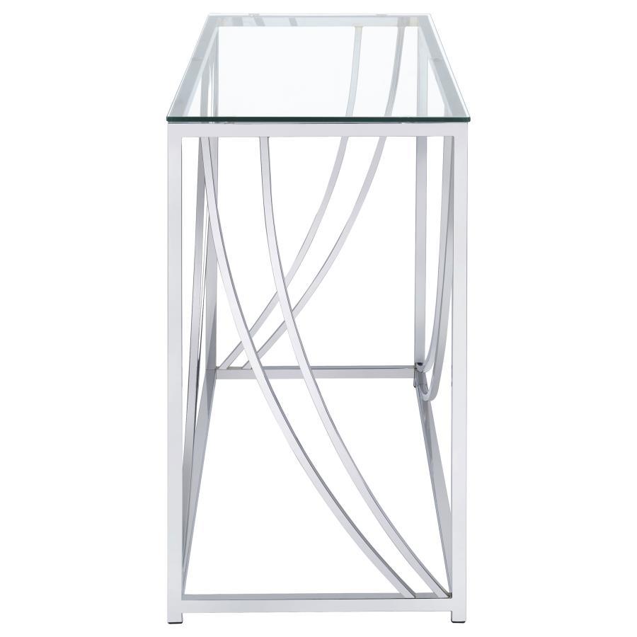 Lille - Glass Top Entryway Sofa Console Table Accents End Tables by CoasterEssence - Walls Furniture & Mattress