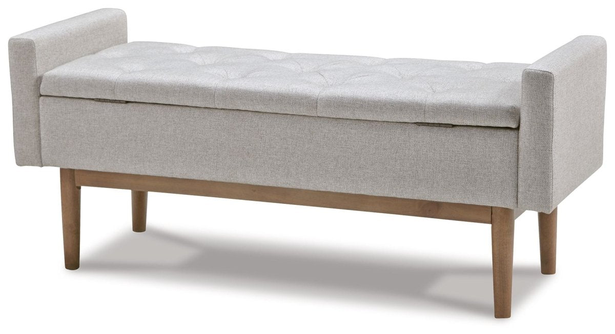 Briarson - Storage Bench - Beige / Brown Storage Benches by Signature Design by Ashley® - Walls Furniture & Mattress