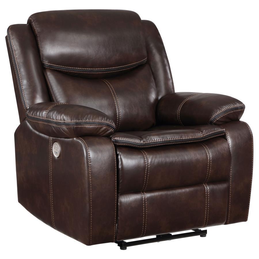 Sycamore - Upholstered Power Recliner Chair Reclining Chairs by Coaster Fine Furniture - Walls Furniture & Mattress