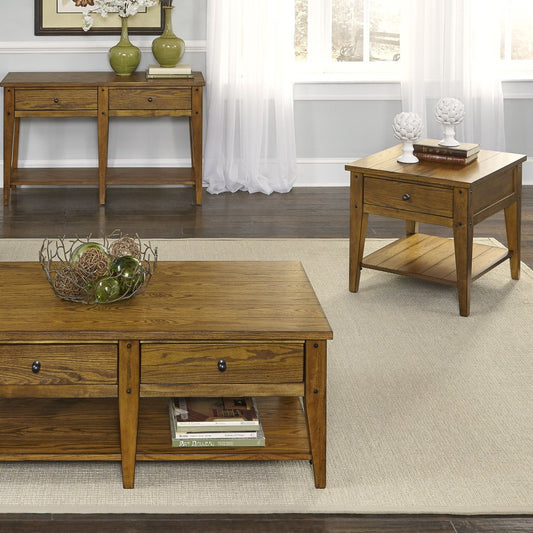 Lake House - 3 Piece Set (1 - Cocktail 2 - End Tables) Table Sets by Liberty Furniture - Walls Furniture & Mattress