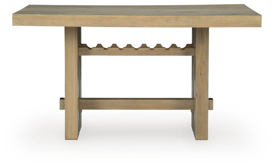 Lasinger - Rectangular Dining Room Counter Table - Light Brown Counter Tables by Signature Design by Ashley® - Walls Furniture & Mattress