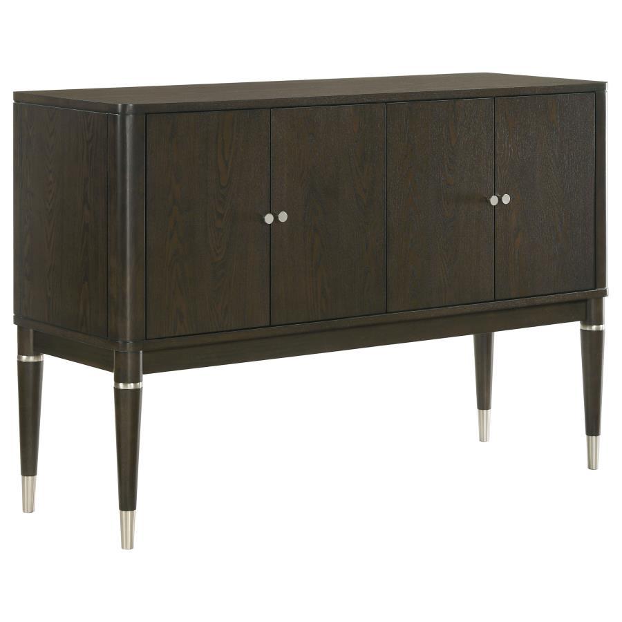 Reseda - 4 - Door Dining Sideboard Server With Shelves - Ash Brown Servers by Coaster Fine Furniture - Walls Furniture & Mattress