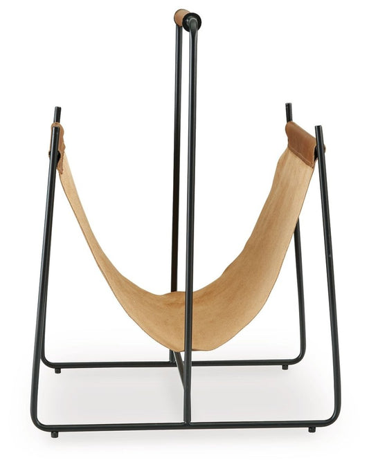 Faronworth - Magazine Rack - Brown / Black Storage Baskets by Signature Design by Ashley® - Walls Furniture & Mattress