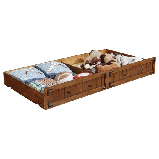 Oakdale - Wood Twin Daybed with Trundle - Rustic Honey Daybeds by Coaster Fine Furniture - Walls Furniture & Mattress