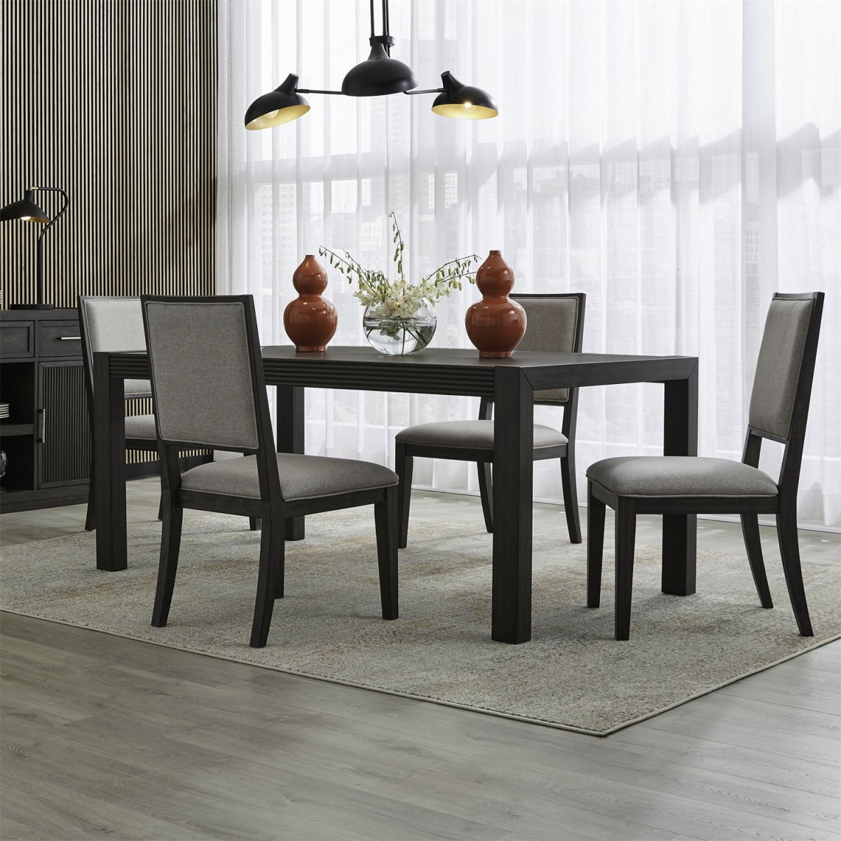 Modern Edge - Rectangular Table Set 5 Piece Dining Room Sets by Liberty Furniture - Walls Furniture & Mattress
