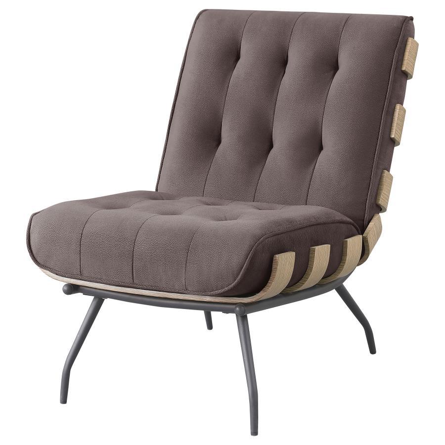 Aloma - Upholstered Tufted Armless Accent Chair Armless Chairs by Coaster Fine Furniture - Walls Furniture & Mattress