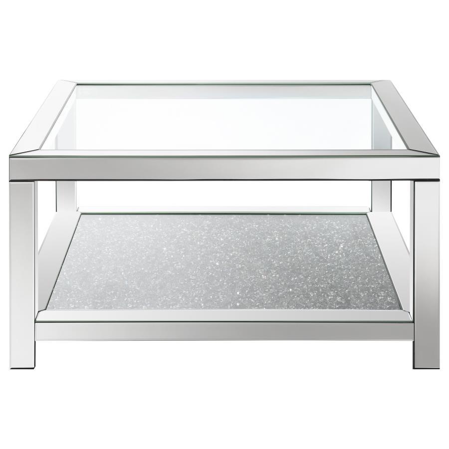Valentina - Mirrored Coffee Table Set Table Sets by Coaster Fine Furniture - Walls Furniture & Mattress