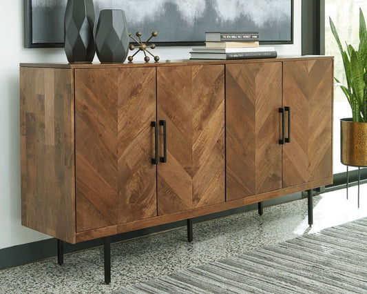 PratTVille - Accent Cabinet - Brown Accent Cabinets by Signature Design by Ashley® - Walls Furniture & Mattress
