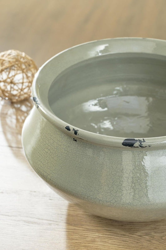 Wittbell - Bowl - Antique Sage Plates & Bowls by Signature Design by Ashley® - Walls Furniture & Mattress