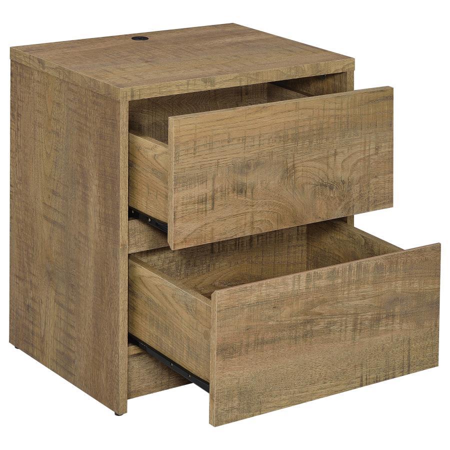 Westpark - 2 - Drawer Nightstand LED Lights And USB Nightstands w/ Charging Stations by Coaster Fine Furniture - Walls Furniture & Mattress