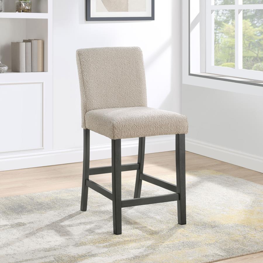 Alba - Boucle Upholstered Counter Height Dining Chair (Set of 2) Chair Sets by CoasterEveryday - Walls Furniture & Mattress