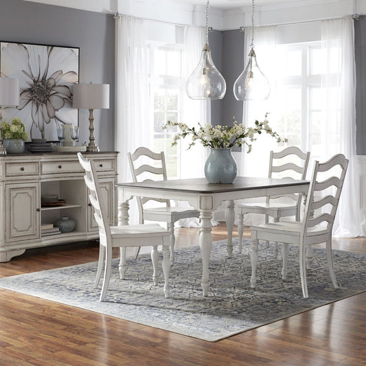 Magnolia Manor - Leg Table Set 5 Piece Dining Room Sets by Liberty Furniture - Walls Furniture & Mattress