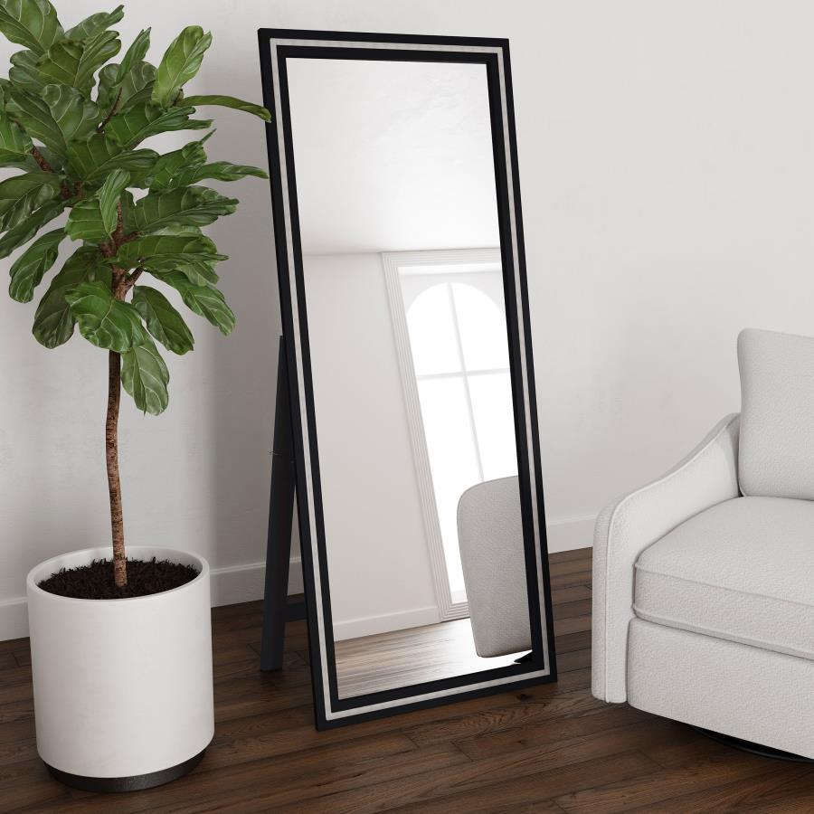 Windrose - Tempered LED Standing Mirror Floor Mirrors by Coaster Fine Furniture - Walls Furniture & Mattress