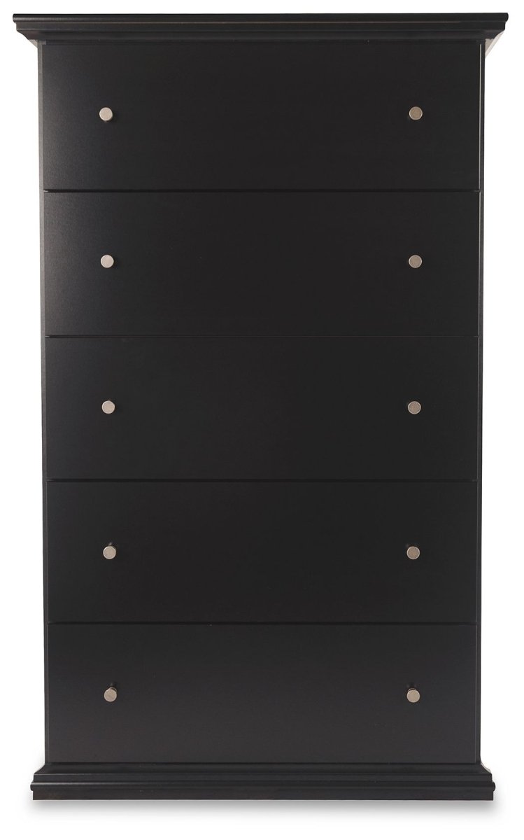 Maribel - Five Drawer Chest - Black Accent Chests by Signature Design by Ashley® - Walls Furniture & Mattress