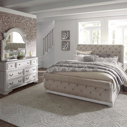 Magnolia Manor - Sleigh Bedroom Set 3 Piece Bedroom Sets by Liberty Furniture - Walls Furniture & Mattress
