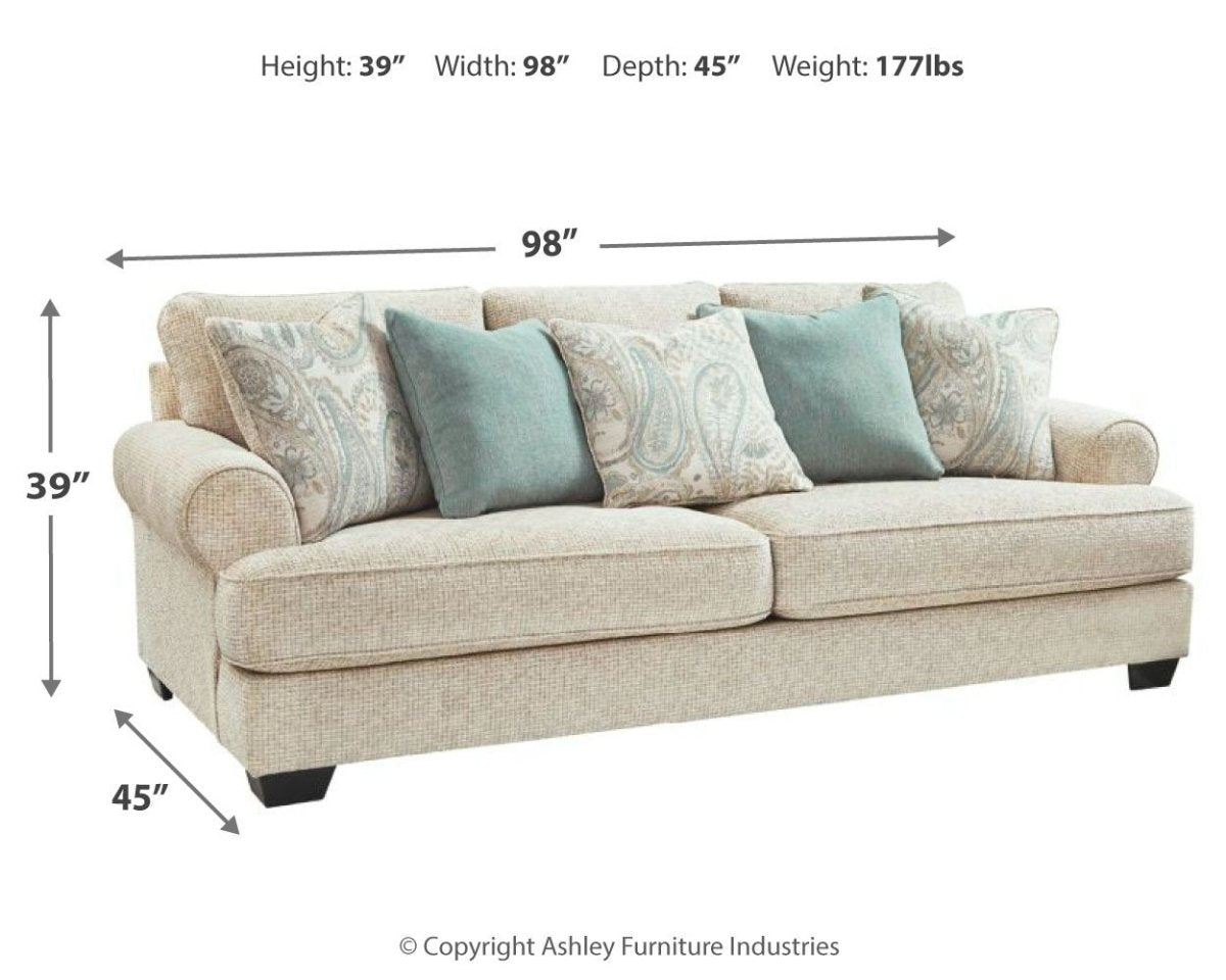 Monaghan - Sofa - Sandstone Stationary Sofas by Signature Design by Ashley® - Walls Furniture & Mattress