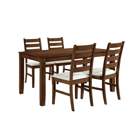Pascal - Rectangle Dining Table Set 5 Piece Dining Room Sets by New Classic - Walls Furniture & Mattress