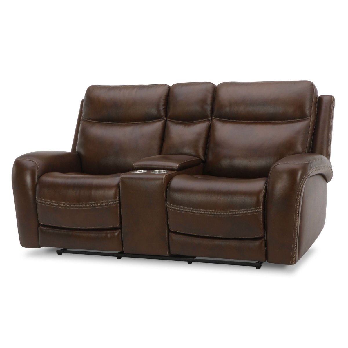 Blair - Loveseat With Console P2 & ZG - Cognac Reclining Loveseats by Liberty Furniture - Walls Furniture & Mattress