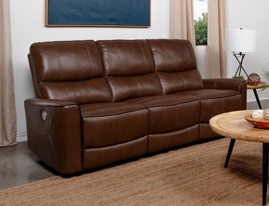 Greenfield - Upholstered Power Reclining Sofa Reclining Sofas by Coaster Fine Furniture - Walls Furniture & Mattress