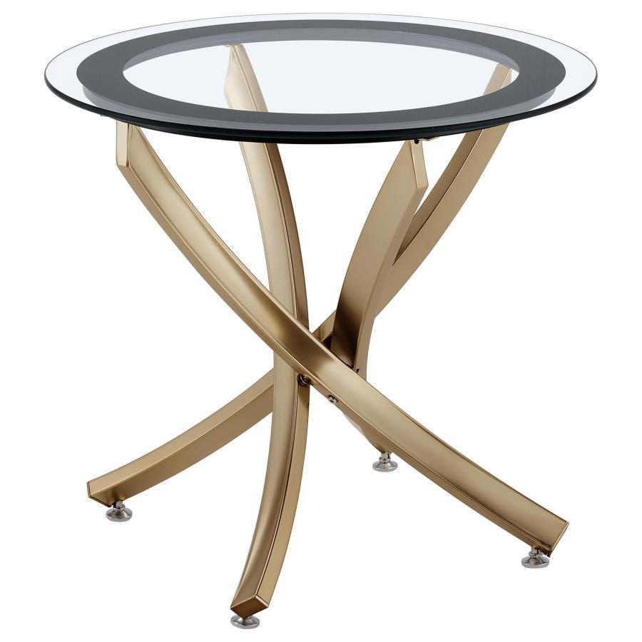 Brooke - Round Coffee Table Set Table Sets by Coaster Fine Furniture - Walls Furniture & Mattress