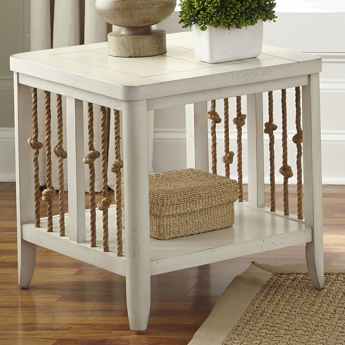 Dockside - End Table - White End Tables by Liberty Furniture - Walls Furniture & Mattress