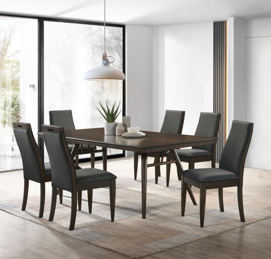Wes - Rectangular Dining Table Set 5 Piece Dining Room Sets by CoasterEssence - Walls Furniture & Mattress