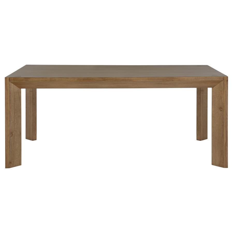 Bruner - Rectangular Wood Dining Table - Natural Brown Dining Tables by Coaster Fine Furniture - Walls Furniture & Mattress
