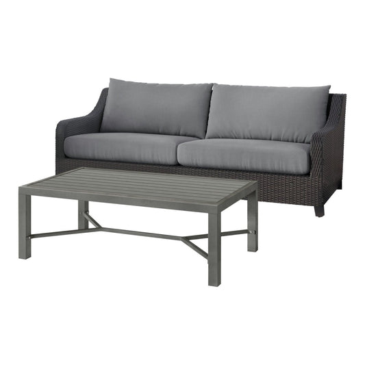 Skye - 2 Piece Sofa And Slat Top Coffee Table Set 2 Piece Outdoor Sets by New Classic - Walls Furniture & Mattress