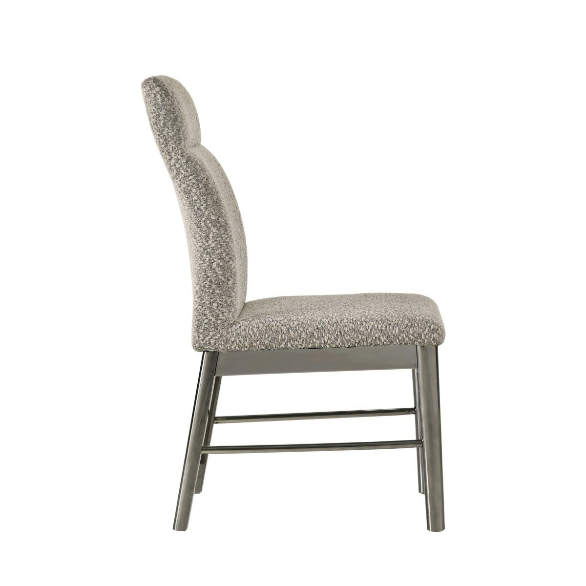 Lennox - Upholstered Side Chair (Set of 2) - Gray Chair Sets by New Classic - Walls Furniture & Mattress