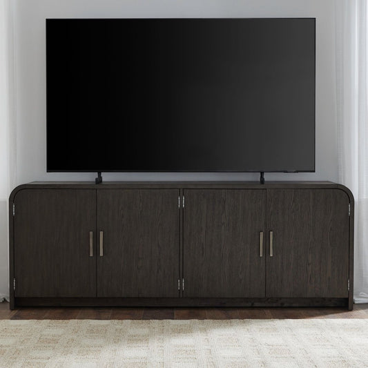 Perspectives - 82" TV Console - Brown TV Stands by Liberty Furniture - Walls Furniture & Mattress
