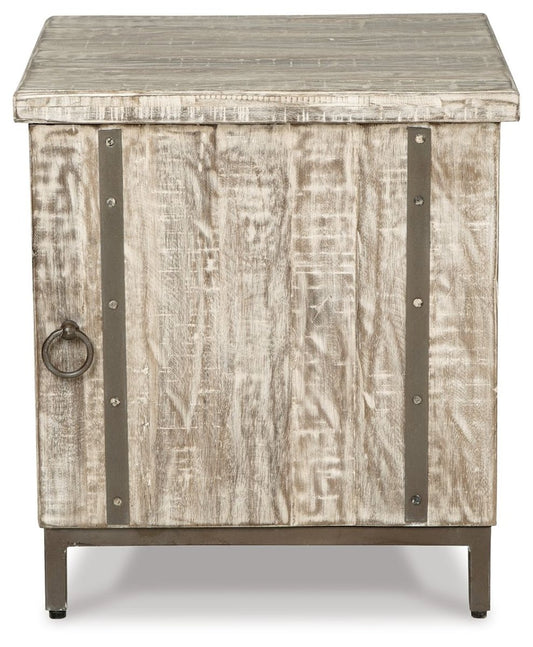 Laddford - Accent Cabinet - Shelf - Whitewash Accent Cabinets by Signature Design by Ashley® - Walls Furniture & Mattress