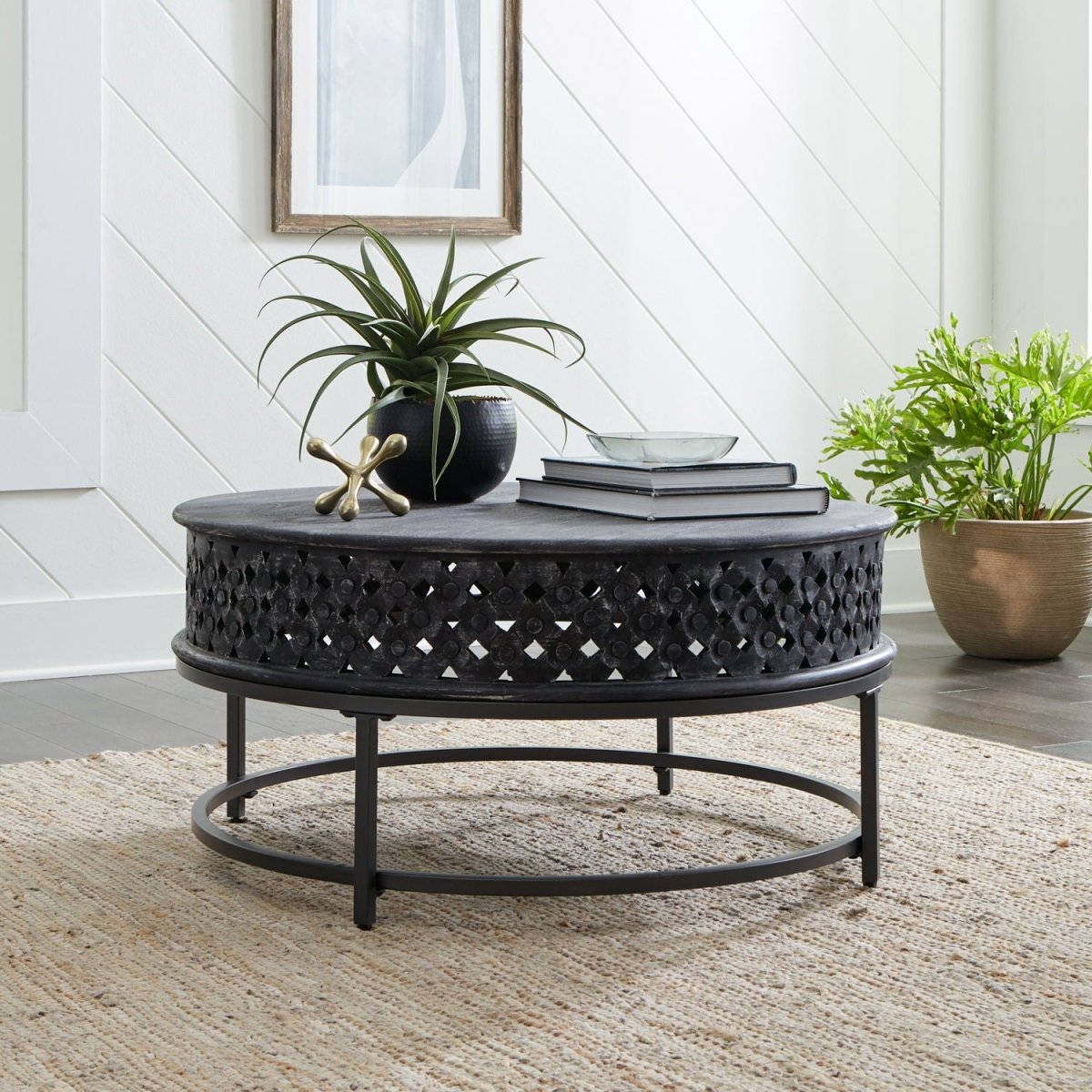 Stella - Accent Cocktail Table - Chalkboard Black Cocktail Tables by Liberty Furniture - Walls Furniture & Mattress