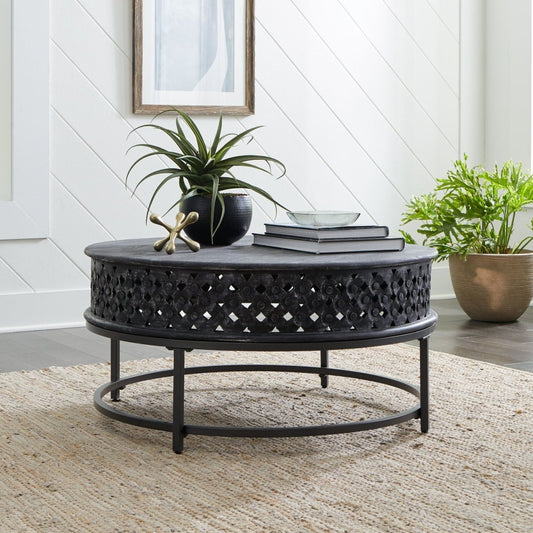 Stella - Accent Cocktail Table - Chalkboard Black Cocktail Tables by Liberty Furniture - Walls Furniture & Mattress