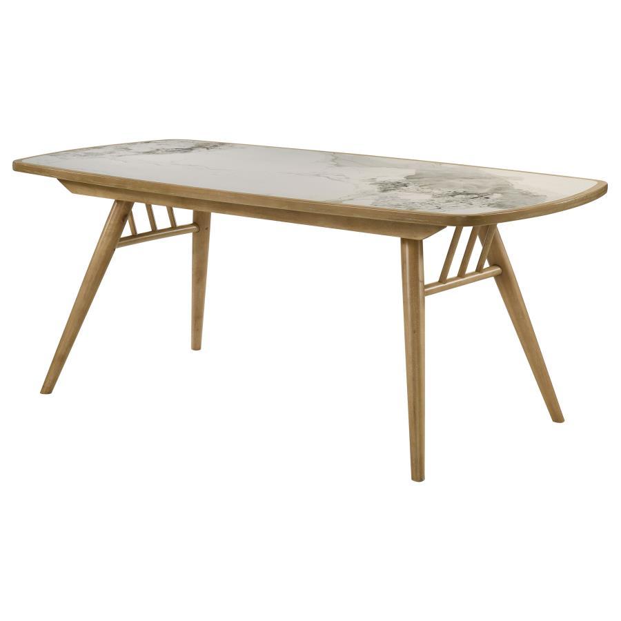 Croyden - 73" Rectangular Dining Table - Weathered Natural Dining Tables by Coaster Fine Furniture - Walls Furniture & Mattress