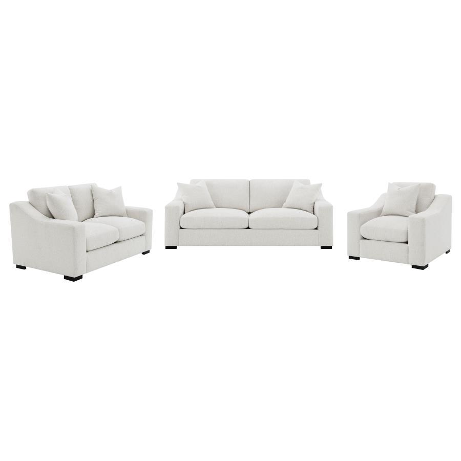 Ashlyn - Upholstered Track Arm Sofa Set Stationary Sofas & Loveseats by Coaster Fine Furniture - Walls Furniture & Mattress