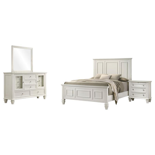 Sandy Beach - Panel Bed Bedroom Set 4 Piece Bedroom Sets by CoasterEssence - Walls Furniture & Mattress