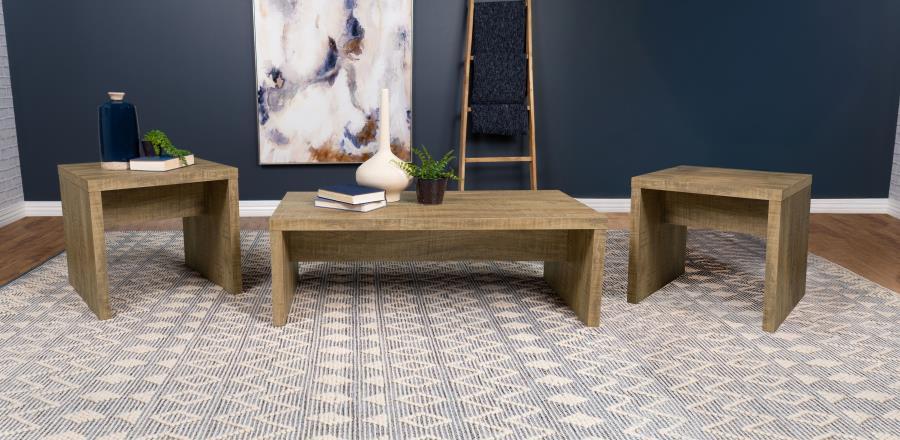 Lynette - Rectangular Coffee Table Set Table Sets by Coaster Fine Furniture - Walls Furniture & Mattress