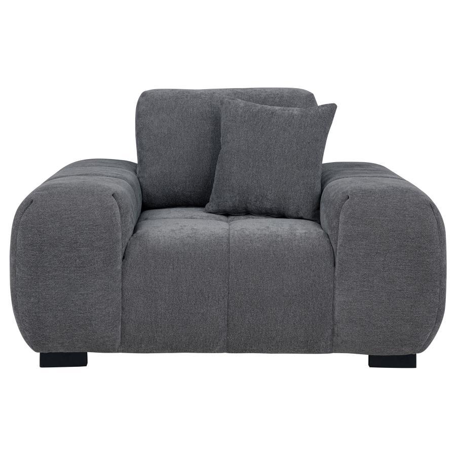 Octavia - Upholstered Track Arm Accent Chair Arm Chairs by Coaster Fine Furniture - Walls Furniture & Mattress