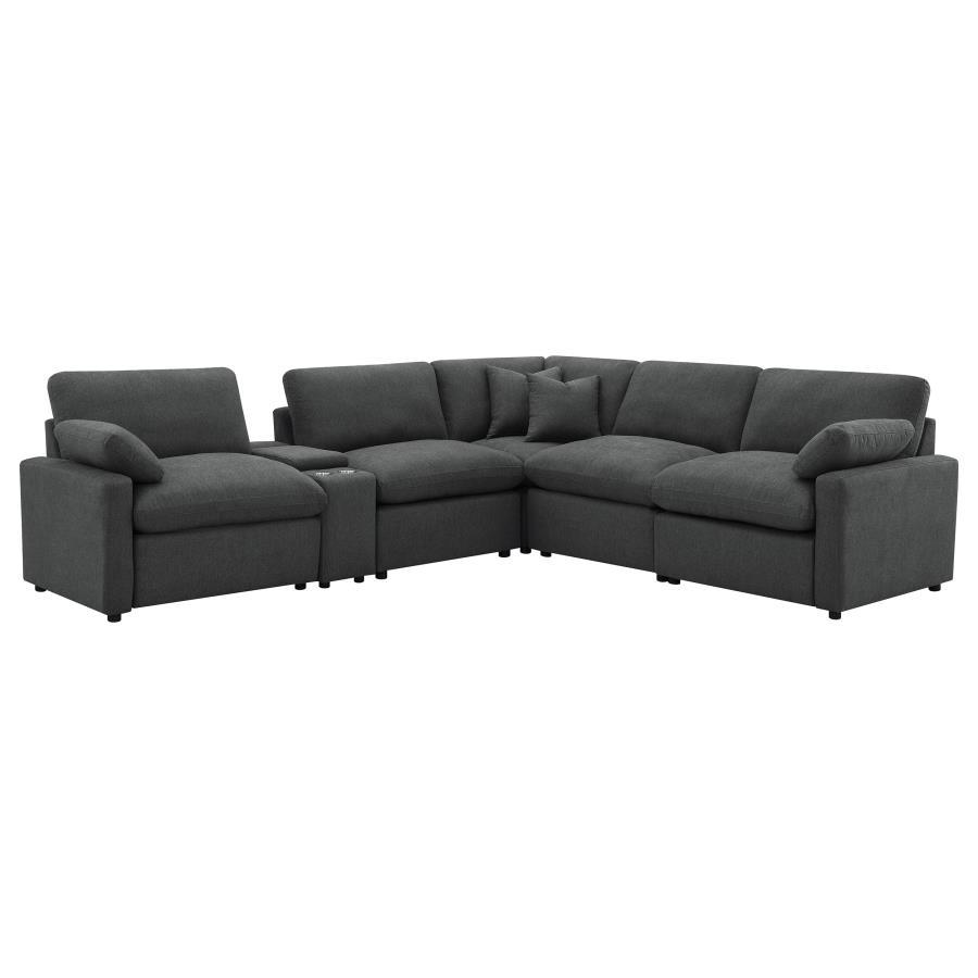 Collins - 6 - Piece Modular Power Reclining Sectional Reclining Sectionals by Coaster Fine Furniture - Walls Furniture & Mattress