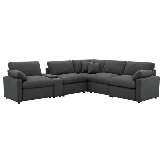 Collins - 6 - Piece Modular Power Reclining Sectional Reclining Sectionals by Coaster Fine Furniture - Walls Furniture & Mattress